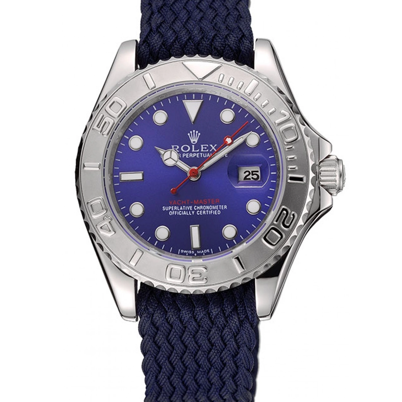 Rolex Master Blue Dial Yacht Fabric Blue 1453868 Bracelet 0803